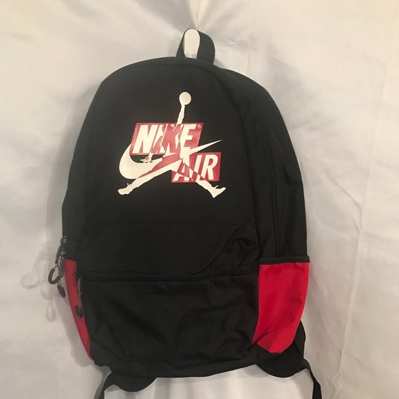 Jordan Other - Nike Air Red/White Emblem Standard Size Athletic Sport Backpack